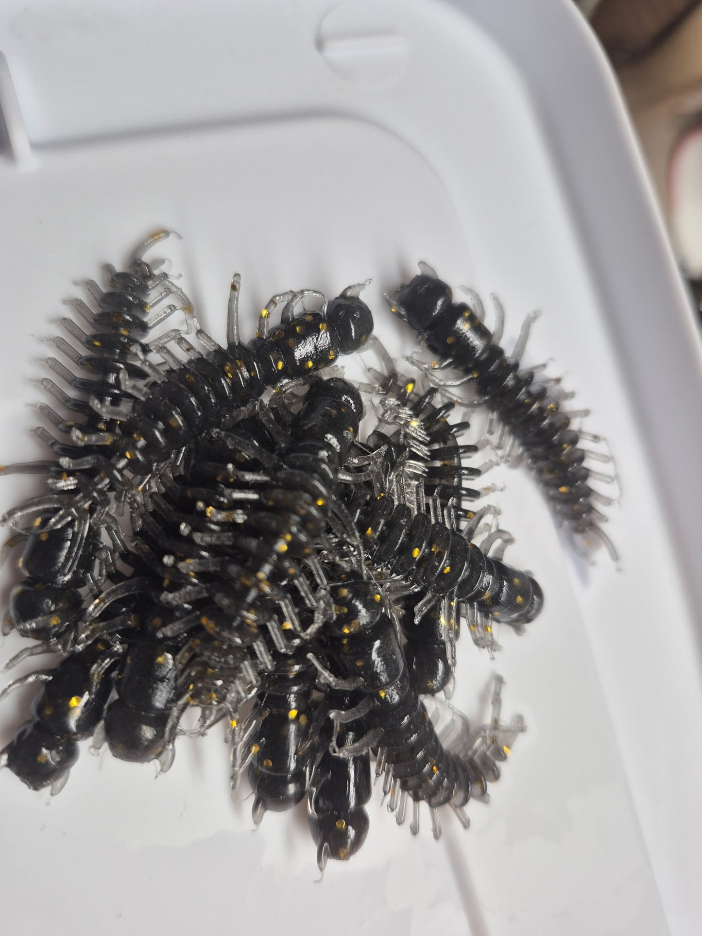 2 inch Helgermite Black with Gold Flake