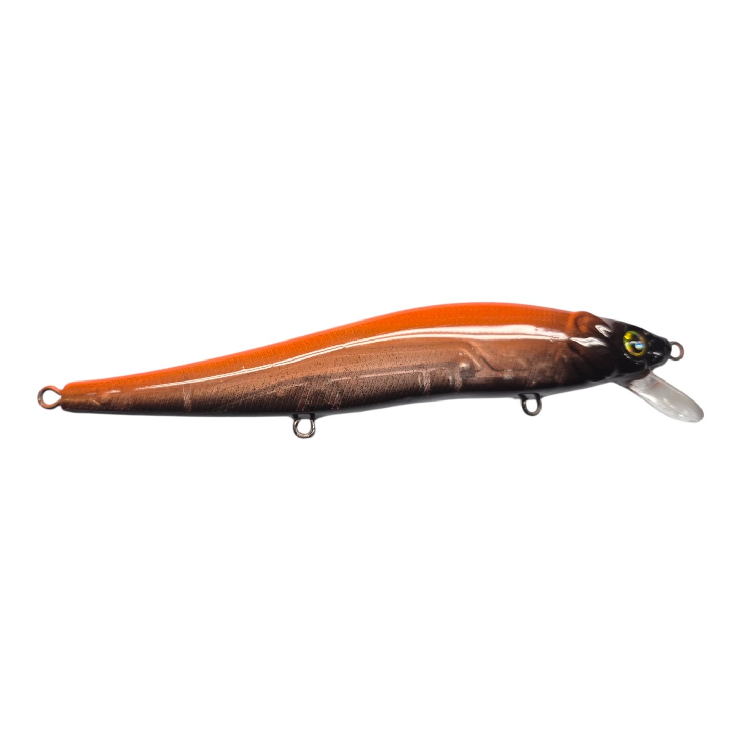 110 Jerkbait Orange with Black Belly