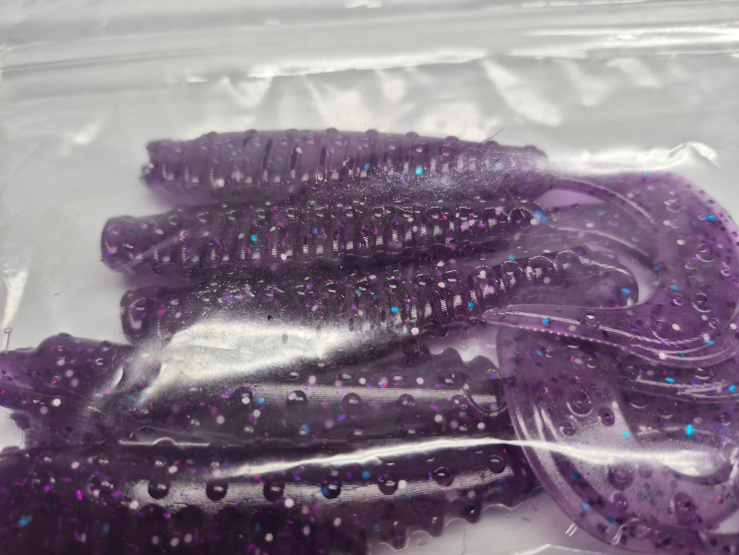 5 Inch Curly Tail Barney Purple