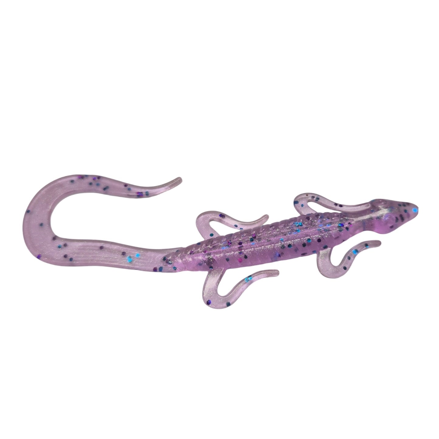 5 Inch Lizard Purple with Green Hi-Lite