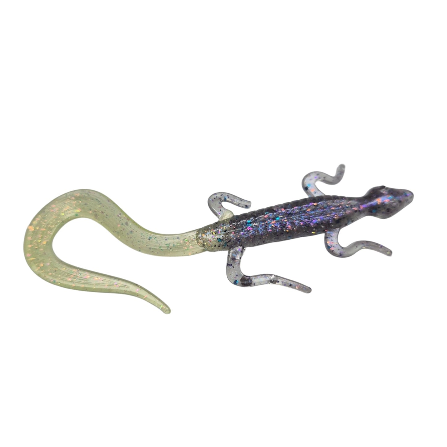 5 Inch Lizard Galaxy with Chartreuse Shine Tail