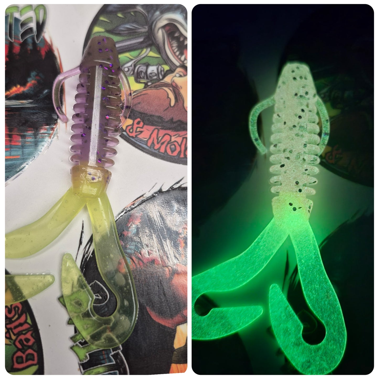 Purple chameleon & chartreuse