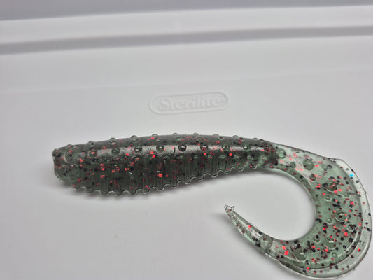 5 Inch Curly Tail Watermelon Red