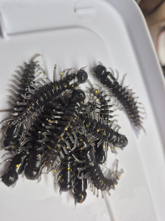 2 inch Helgermite Black with Gold Flake