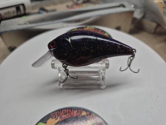 Shallow Dive Square Bill Black Crackle over Color