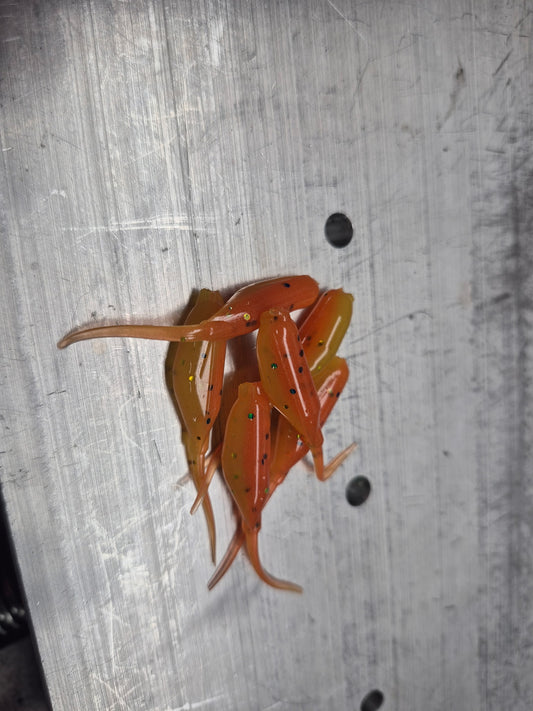 2 Inch Baby Shad Orange/Yellow Laminate