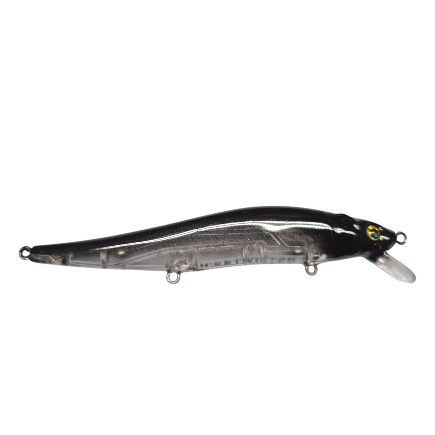 110 Jerkbait Black with Translucent Belly