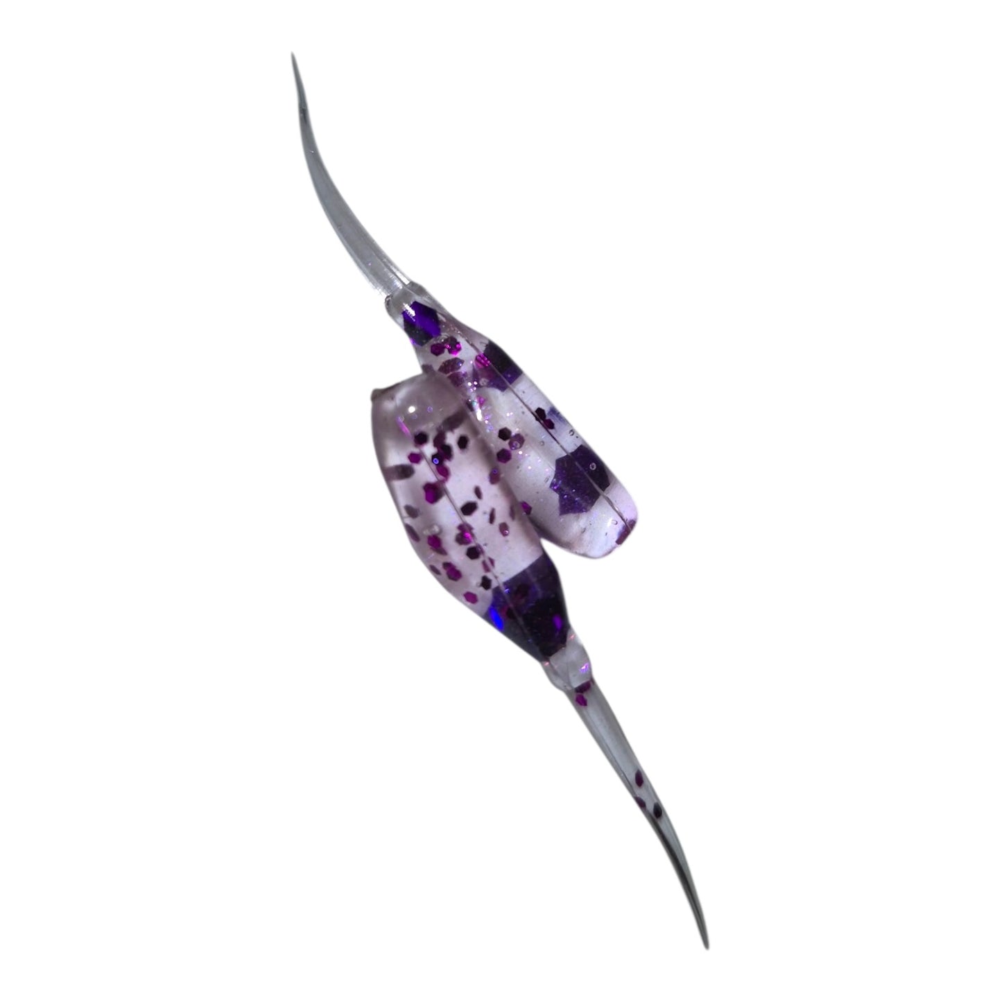 2 Inch Baby Shad Purple with Large Purple Flake