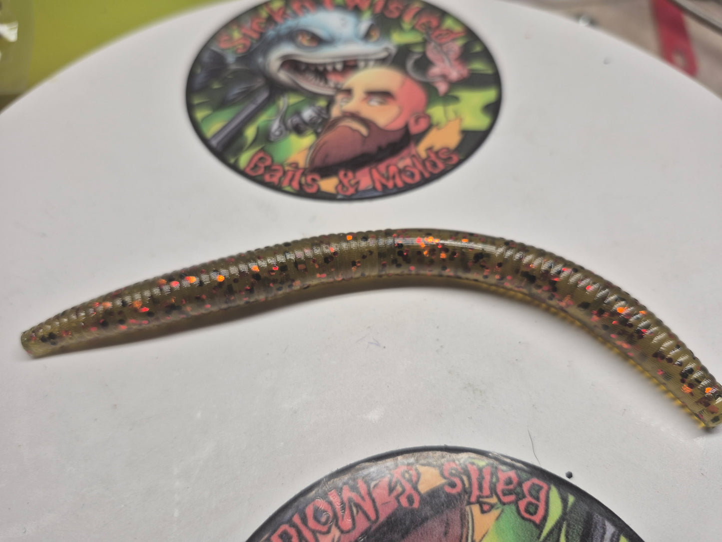 5 inch Senko Brown Pumpkin Red