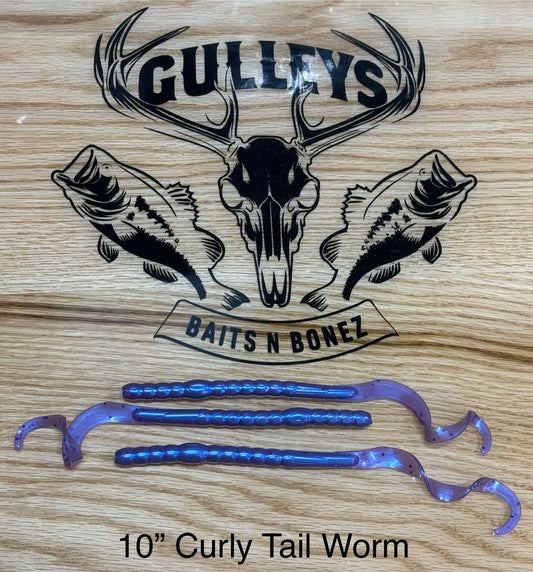 10 inch Curly Tail Worm