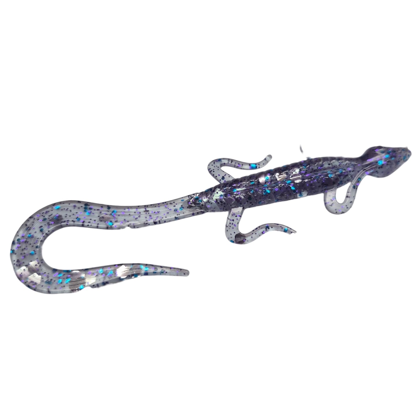 5 Inch Lizard Metal Mist with Large Silver Flake