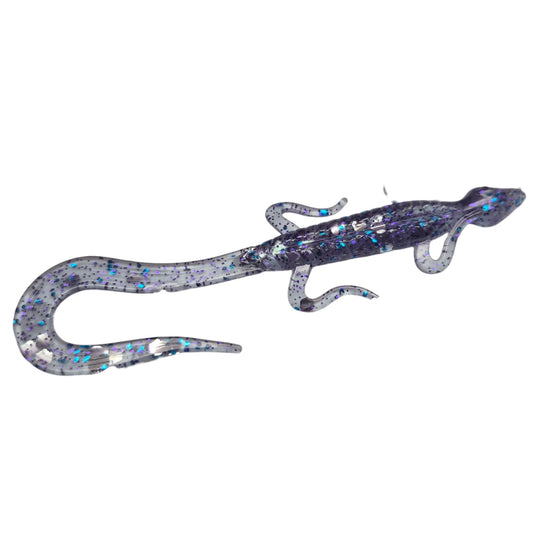 5 Inch Lizard Metal Mist with Large Silver Flake