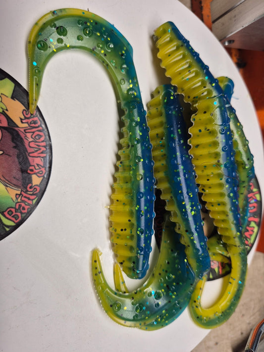5 Inch Curly Tail Shad Twisted Teas