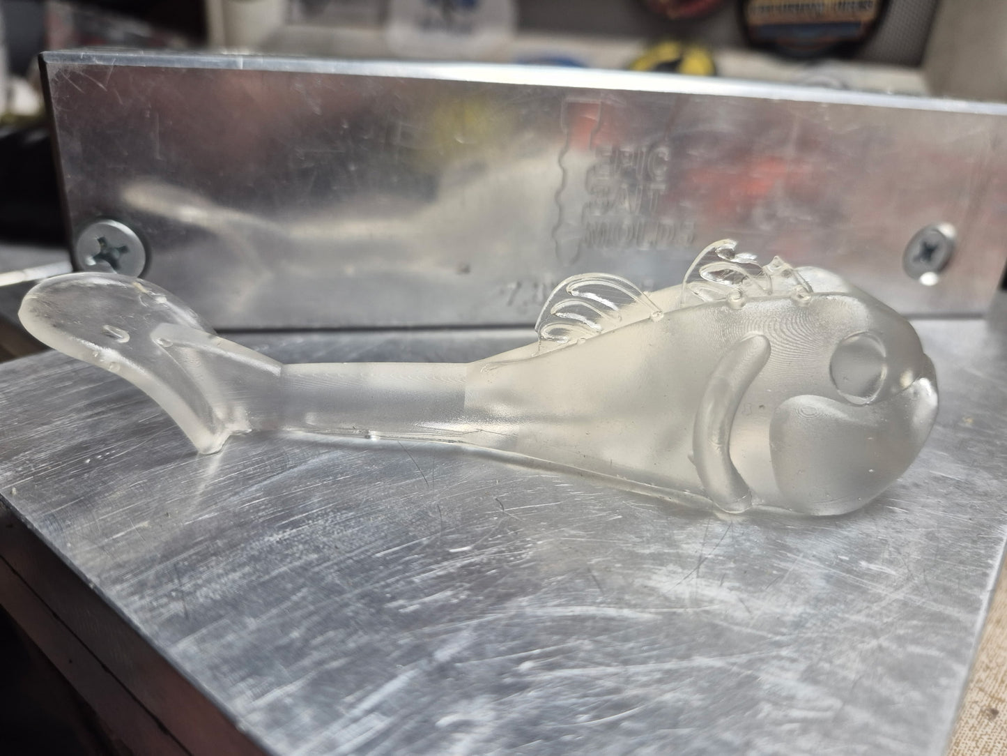 4 in Goby clear with jighead slot