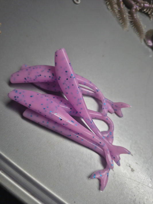 3.5 Inch Fluke Bubblegum with Blue Flake