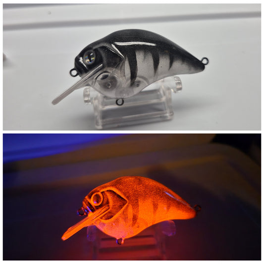 Black/Silver with Orange Glow